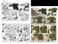 OLIVIER RAMEAU : Planche originale 18 et sa mise en couleur originale d'OLIVIER RAMEAU tome 12 Les disparus de Bayou Plalah par DANY